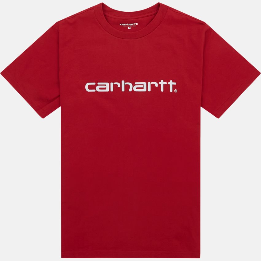 Carhartt WIP T-shirts S/S SCRIPT T-SHIRT I031047. ARCADE/WHITE