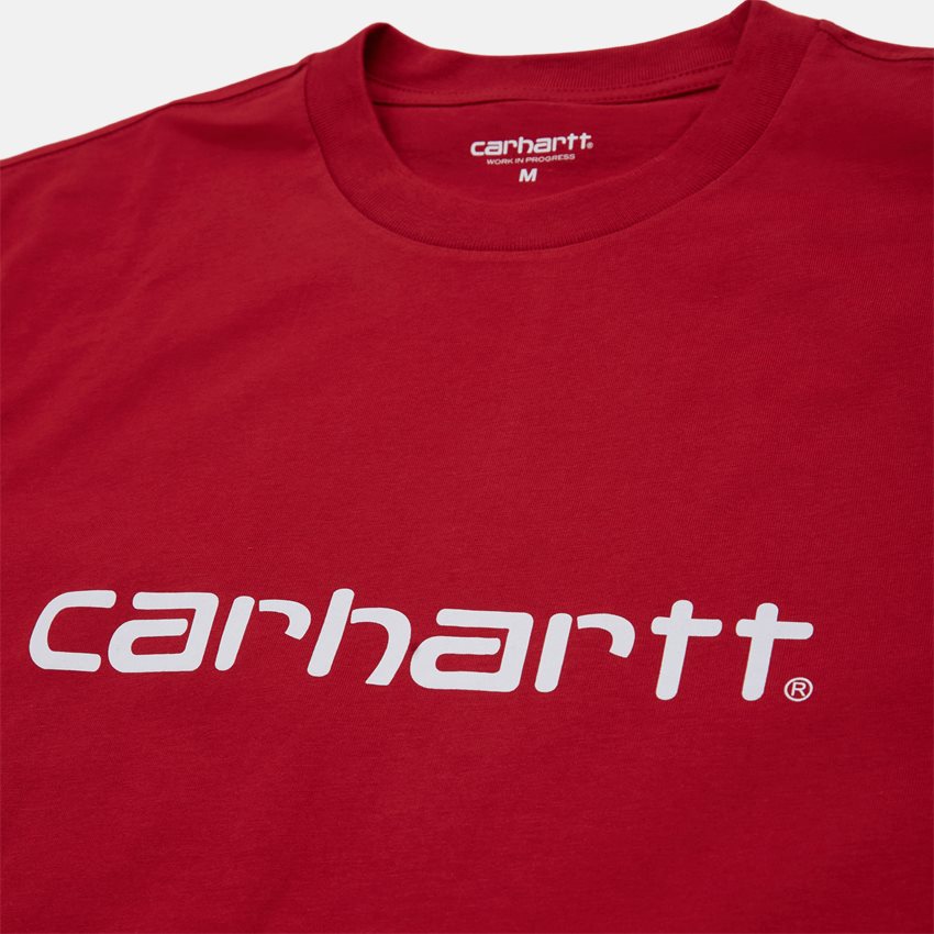 Carhartt WIP T-shirts S/S SCRIPT T-SHIRT I031047. ARCADE/WHITE