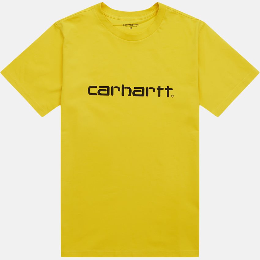 Carhartt WIP T-shirts S/S SCRIPT T-SHIRT I031047. BUTTERCUP/BLACK