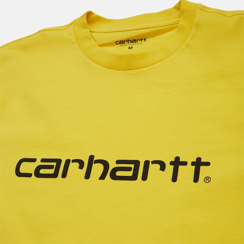 Carhartt WIP T-shirts S/S SCRIPT T-SHIRT I031047. BUTTERCUP/BLACK