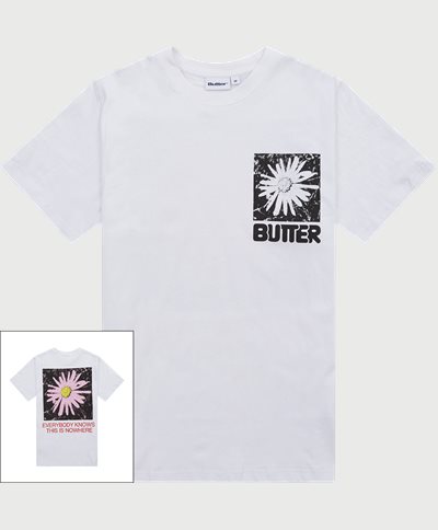 Butter Goods T-shirts NOWHERE TEE White