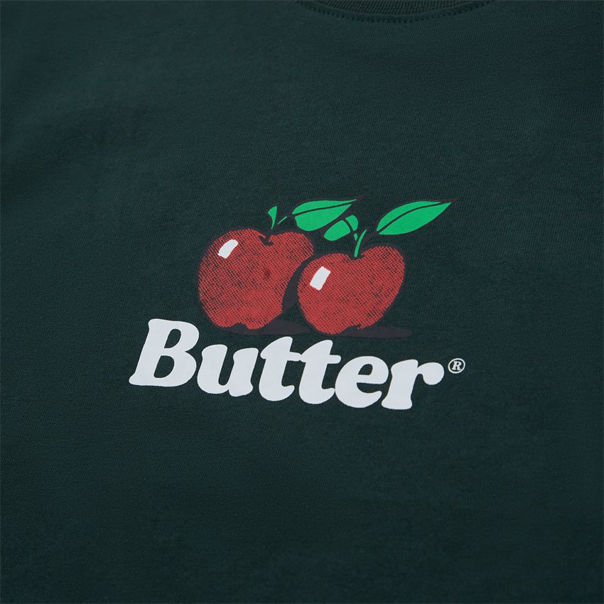 Butter Goods T-shirts APPLES LOGO TEE GRØN