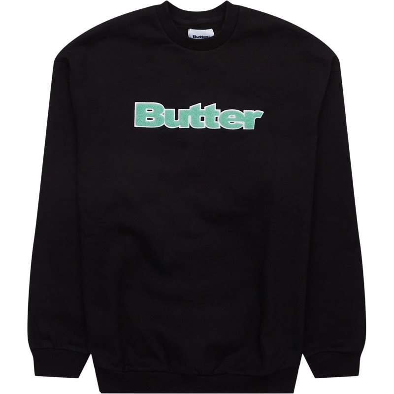 Butter Goods Chenille App Crew Sweatshirt Sort