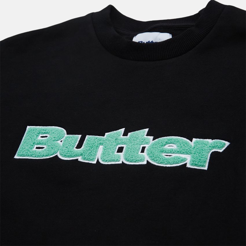 Butter Goods Sweatshirts CHENILLE APP CREW SORT