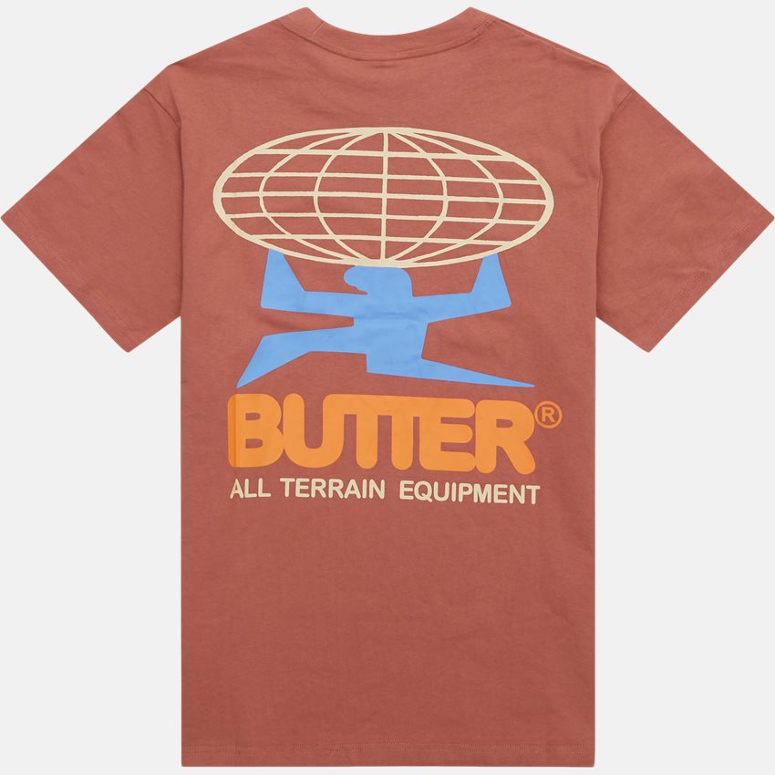 Butter Goods T-shirts ALL TERRAIN TEE 2301 BRUN