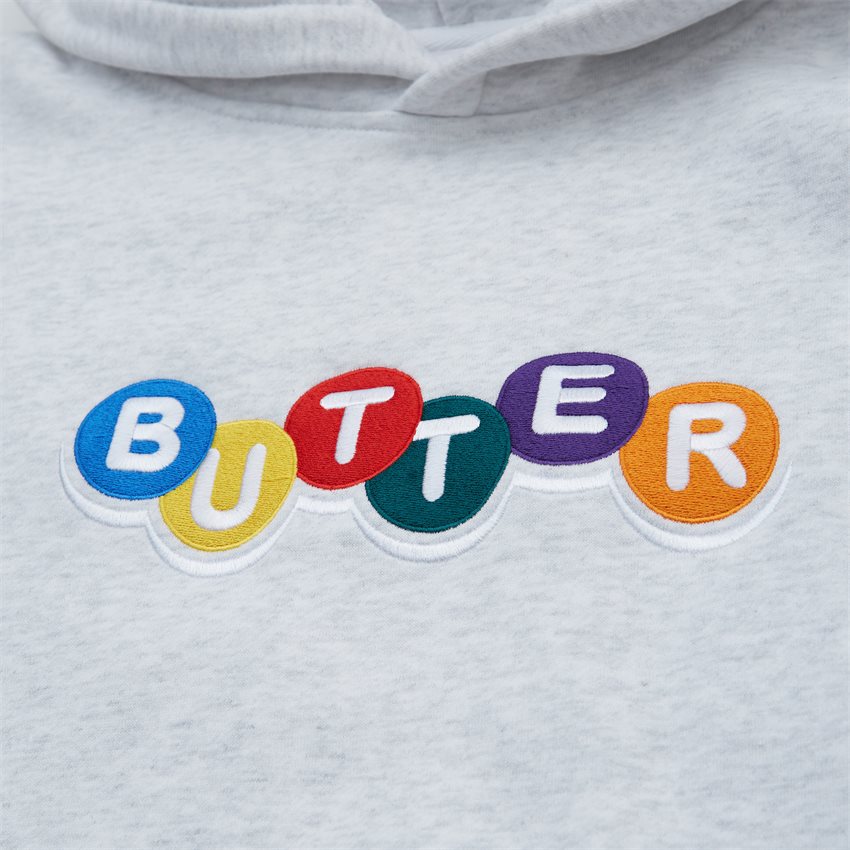 Butter Goods Sweatshirts LOTTERY EMB HOOD GRÅ