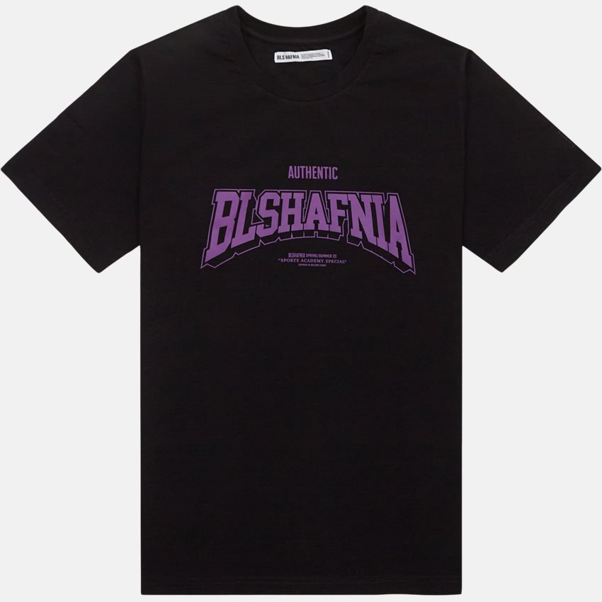 BLS T-shirts COLLEGE 2 T-SHIRT 202303023 BLACK/PURPLE