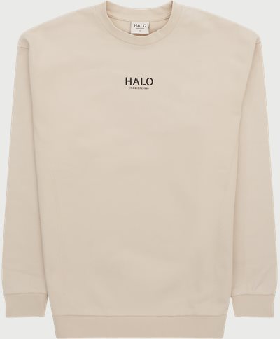 HALO Sweatshirts HEAVY GRAPHIC CREW 610335 Sand