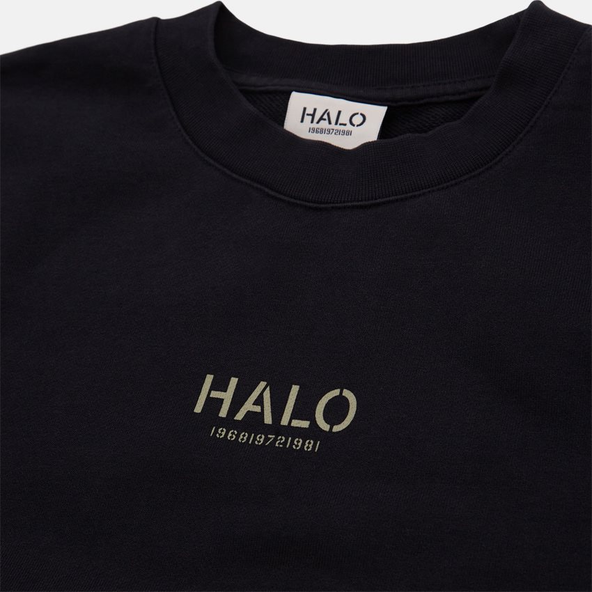 HALO Sweatshirts HEAVY GRAPHIC CREW 610335 SORT
