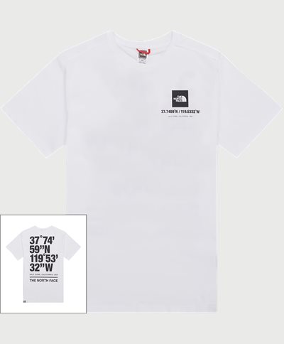 The North Face T-shirts COORDINATES S/S TEE NF0A826X White