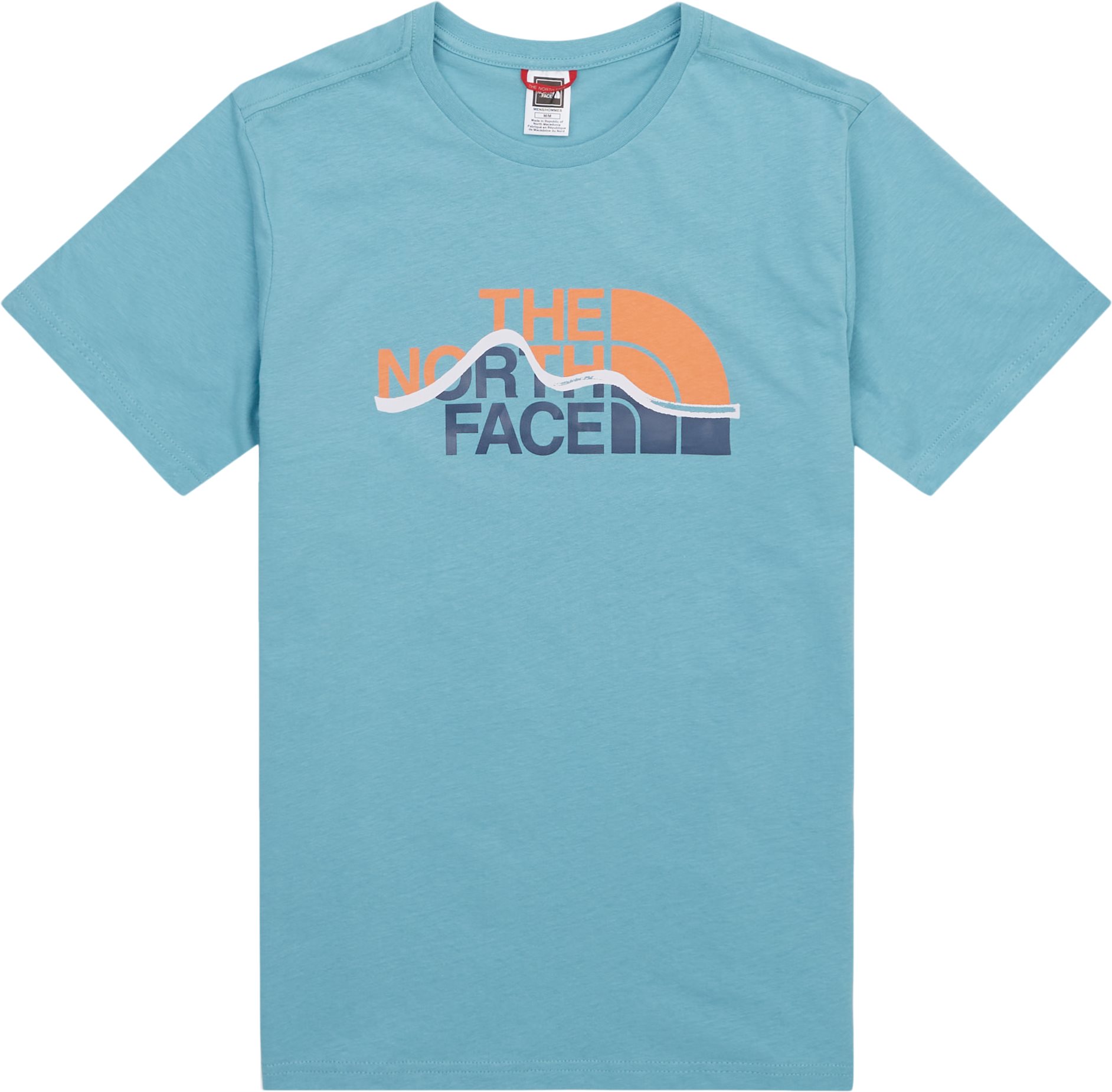 The North Face T-shirts S/S MOUNTAIN LINE TEE NF0A7X1NITW1 Blå