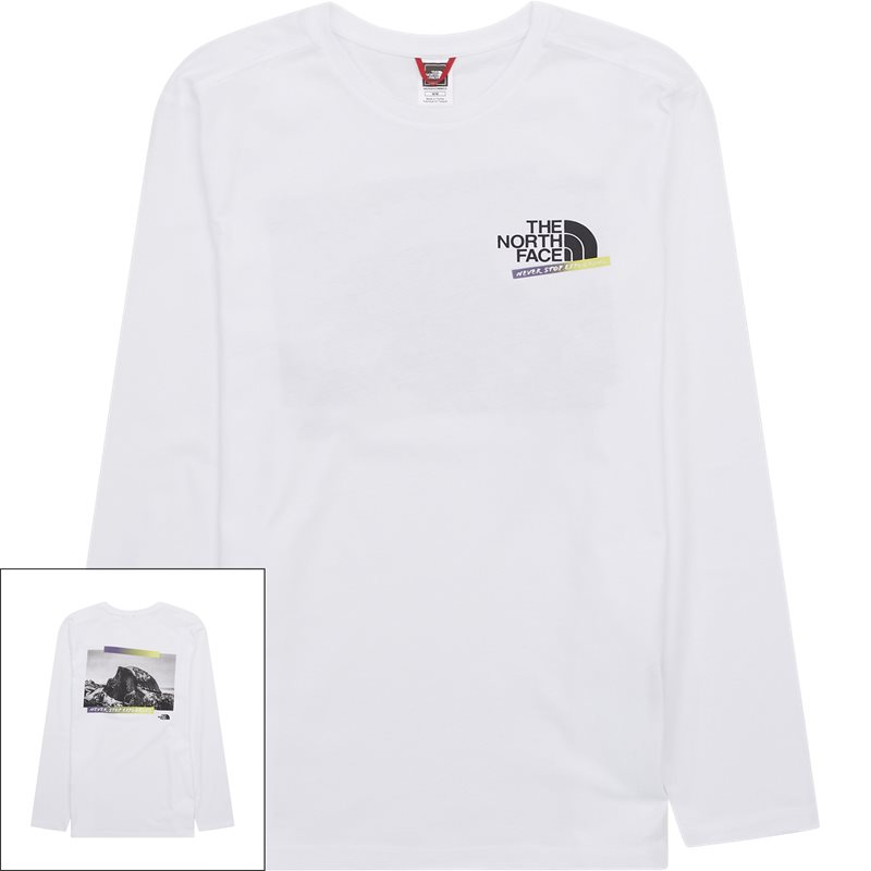 The North Face Es Graphic L/s Tee Hvid