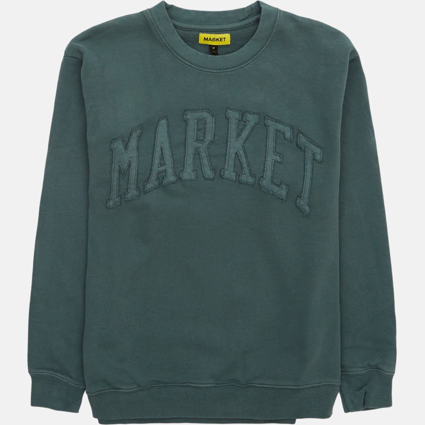Market Sweatshirts MARKET VINTAGE WASH CREWNECK GRØN