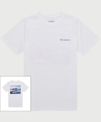 Columbia T-shirts RAPID RIDGE BACK GRAPHIC TEE II 1934824 Hvid