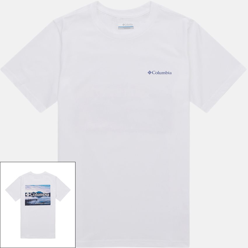Columbia T-shirts RAPID RIDGE BACK GRAPHIC TEE II 1934824 2301 WHITE/NATURES