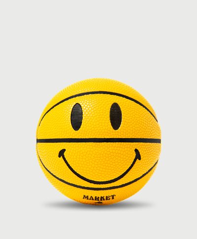 Market Accessoarer SMILEY MINI BASKETBALL Gul