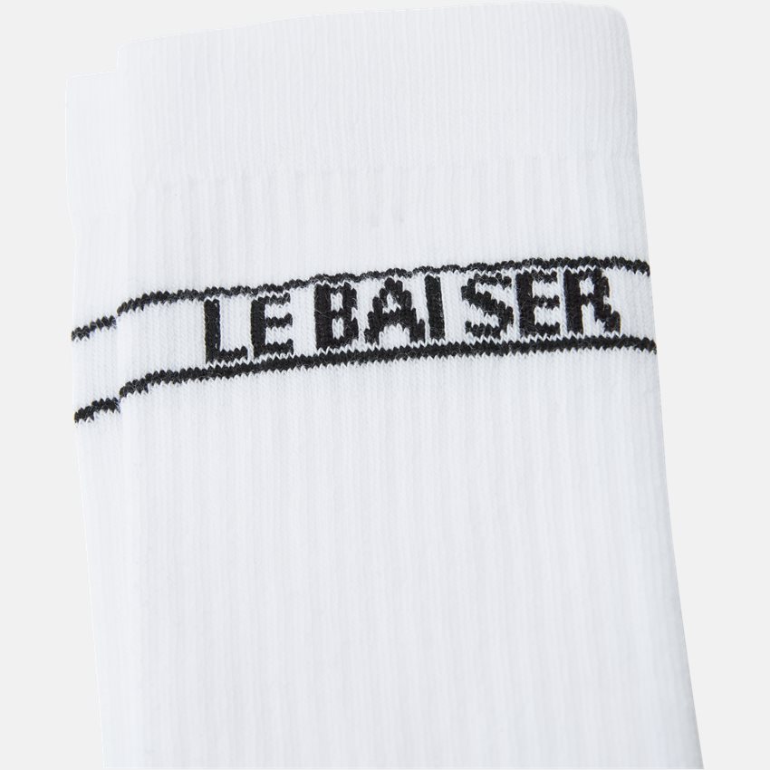 Le Baiser Socks LOGO SOCK 115-12418 HVID