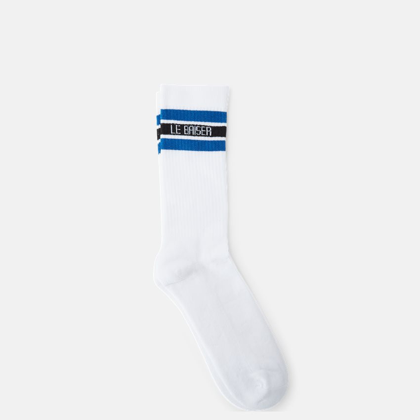 Le Baiser Socks STRIPE SOCK 115-12418 hvid/blå