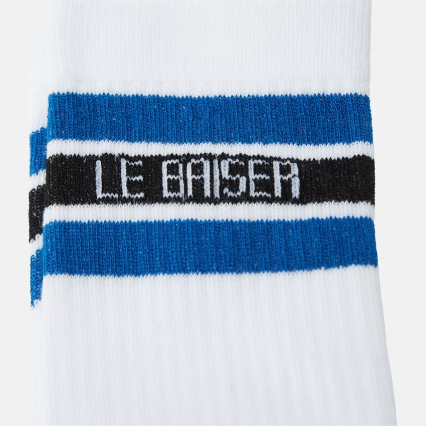 Le Baiser Strømper STRIPE SOCK 115-12418 hvid/blå