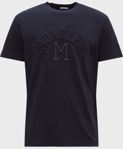 Moncler T-shirts 8C00027 8390T Blå