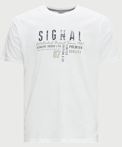 Signal T-shirts ANTON 23 Vit