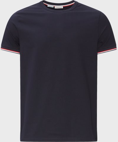 Moncler T-shirts 8C71600 87296 SS23 Blå