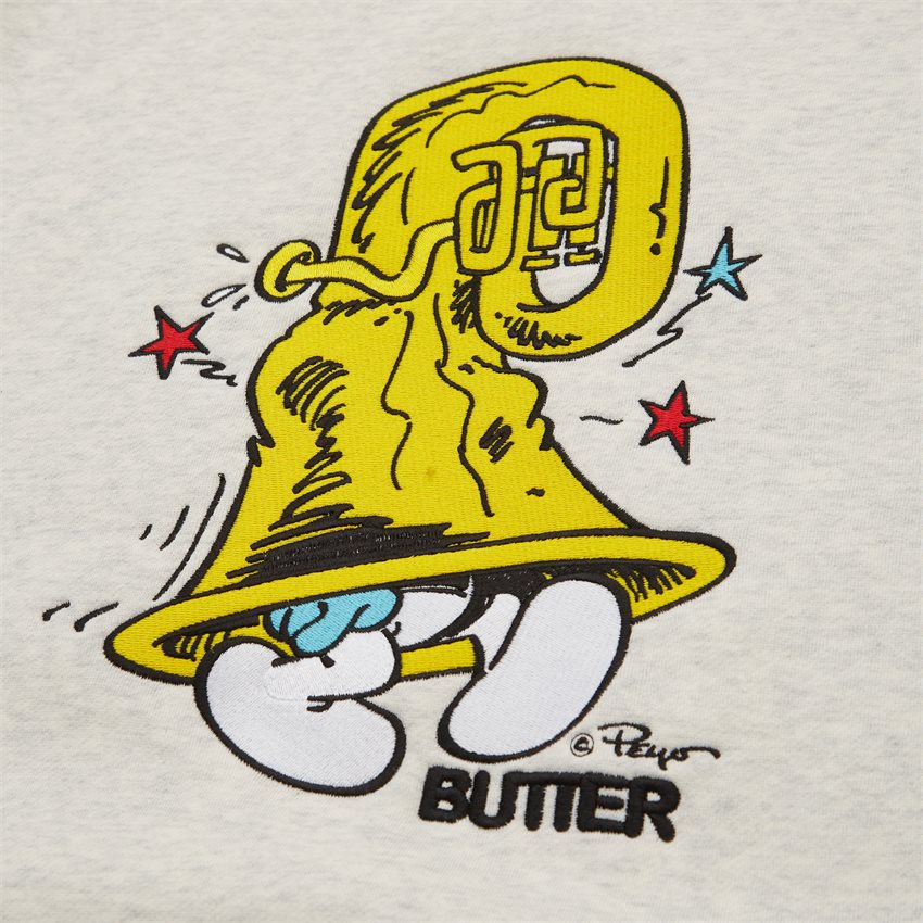Butter Goods Sweatshirts HARMONY CREW GRÅ