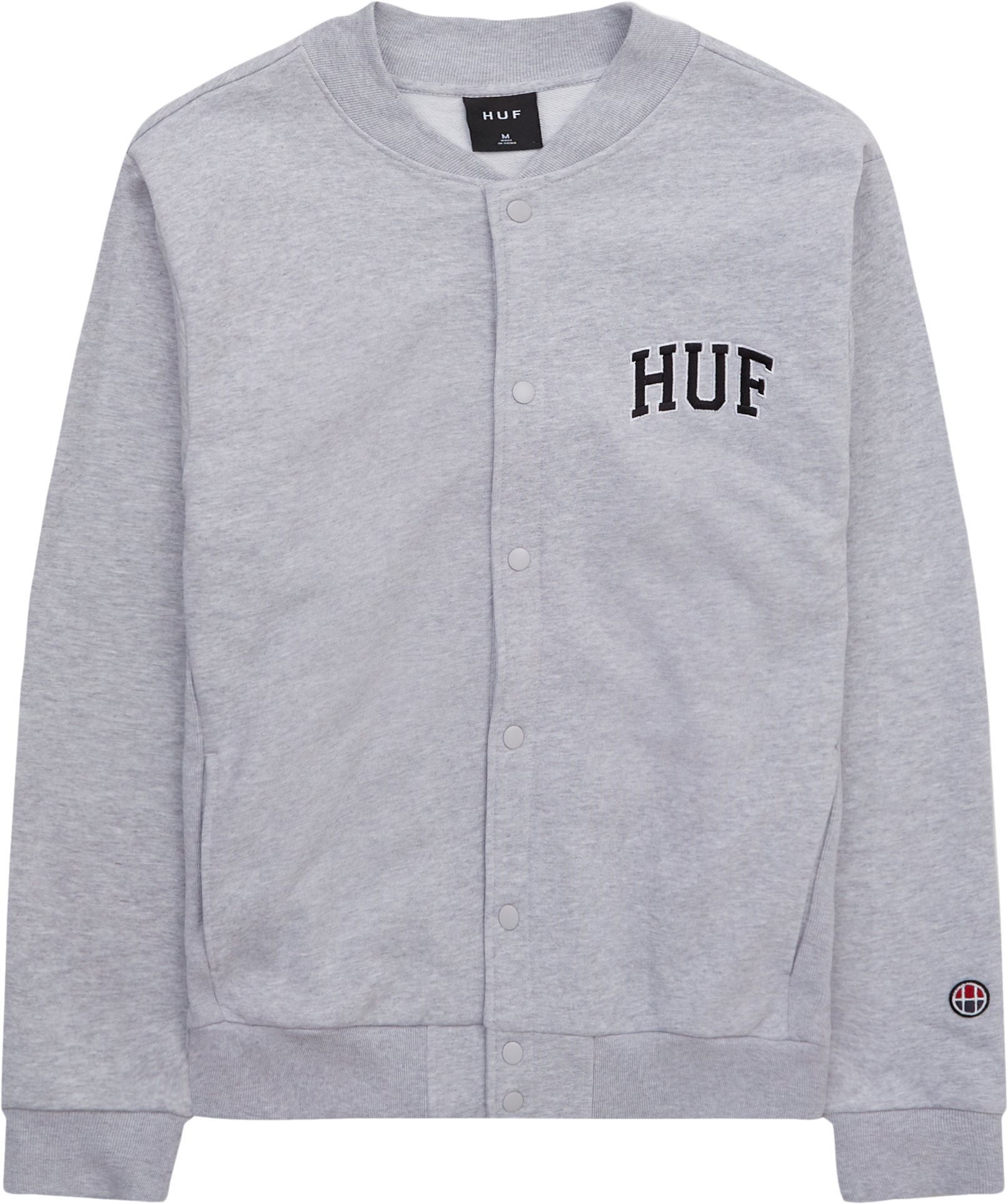 HUF Sweatshirts ATHLETIC CARDIGAN Grey