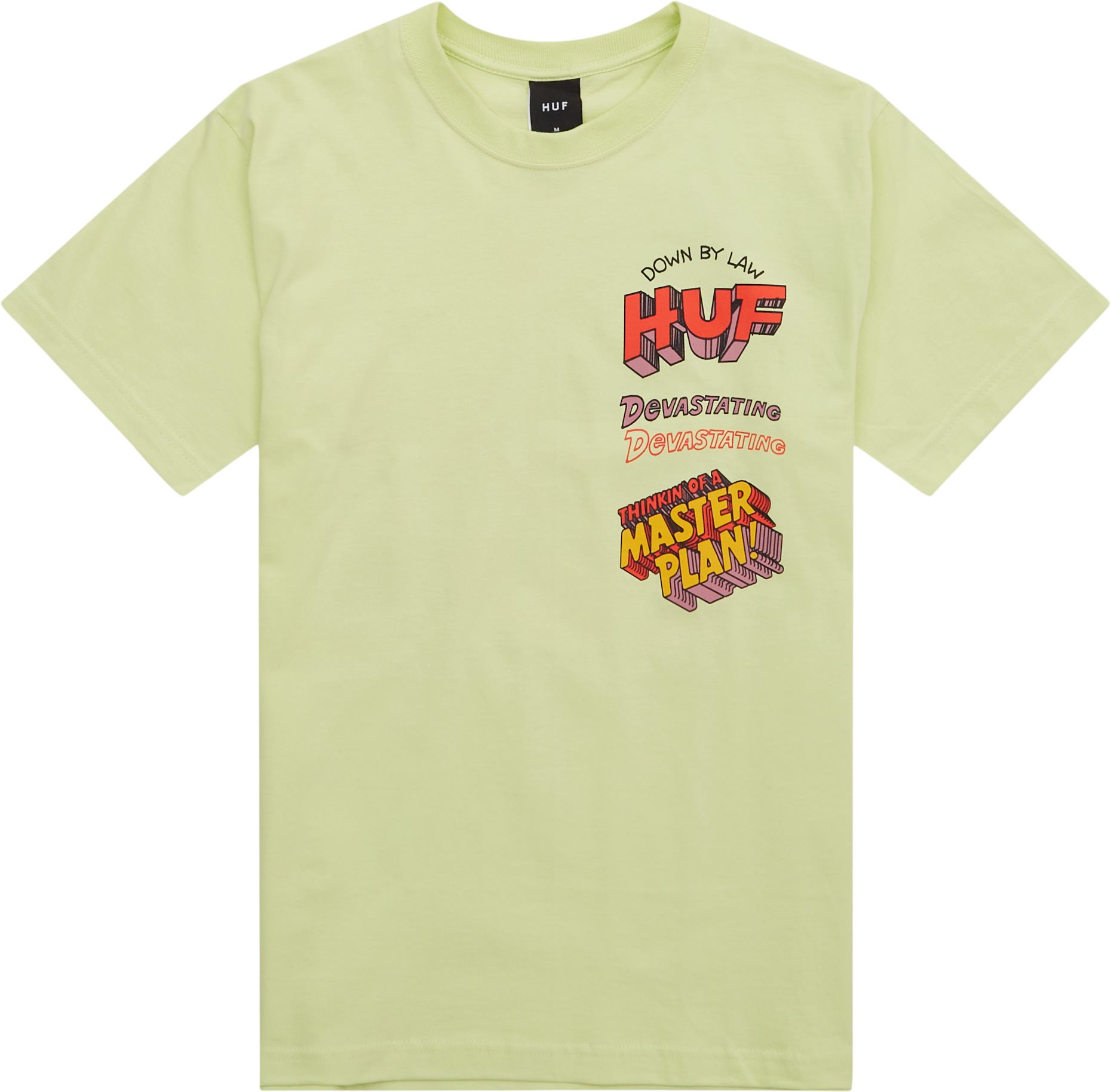 HUF T-shirts MASTER PLAN SS TEE Grøn
