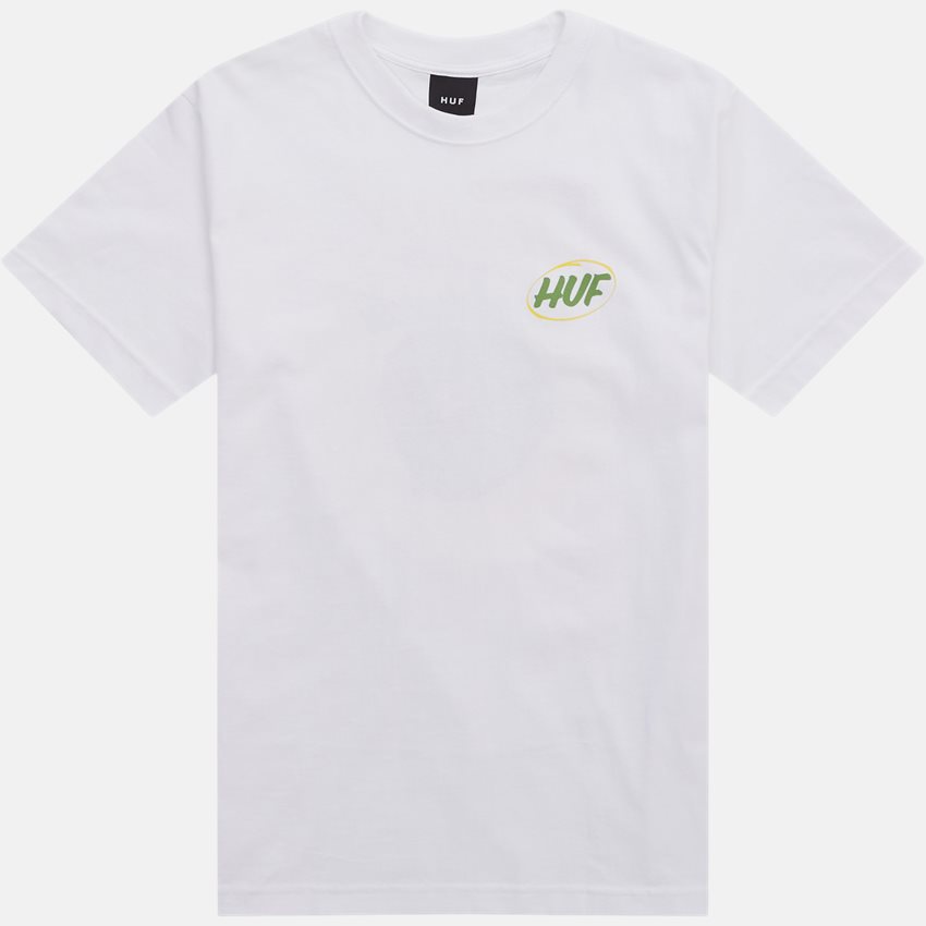 HUF T-shirts LOCAL SUPPORT SS TEE HVID
