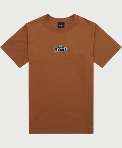 HUF T-shirts PRODUCE SS TEE Brun