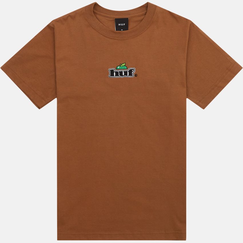HUF T-shirts PRODUCE SS TEE BRUN