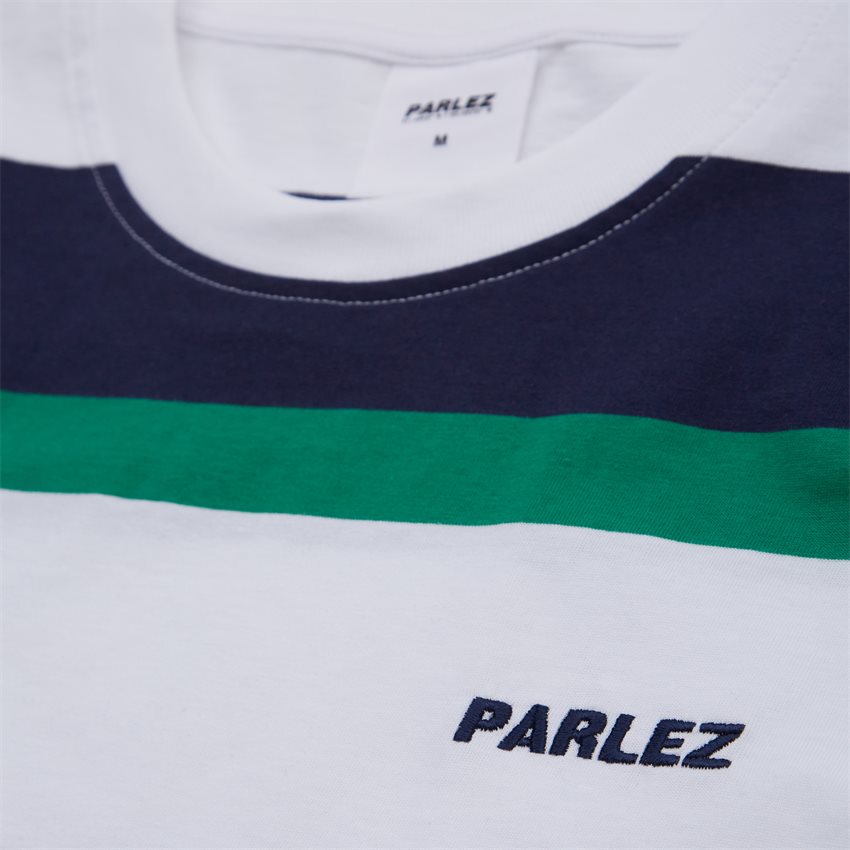 PARLEZ T-shirts TOPANGA STRIPE T-SHIRT HVID