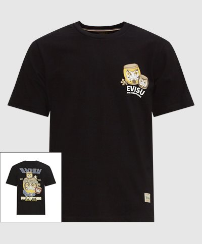 EVISU T-shirts 2ESHTM3TS527XXCT Sort