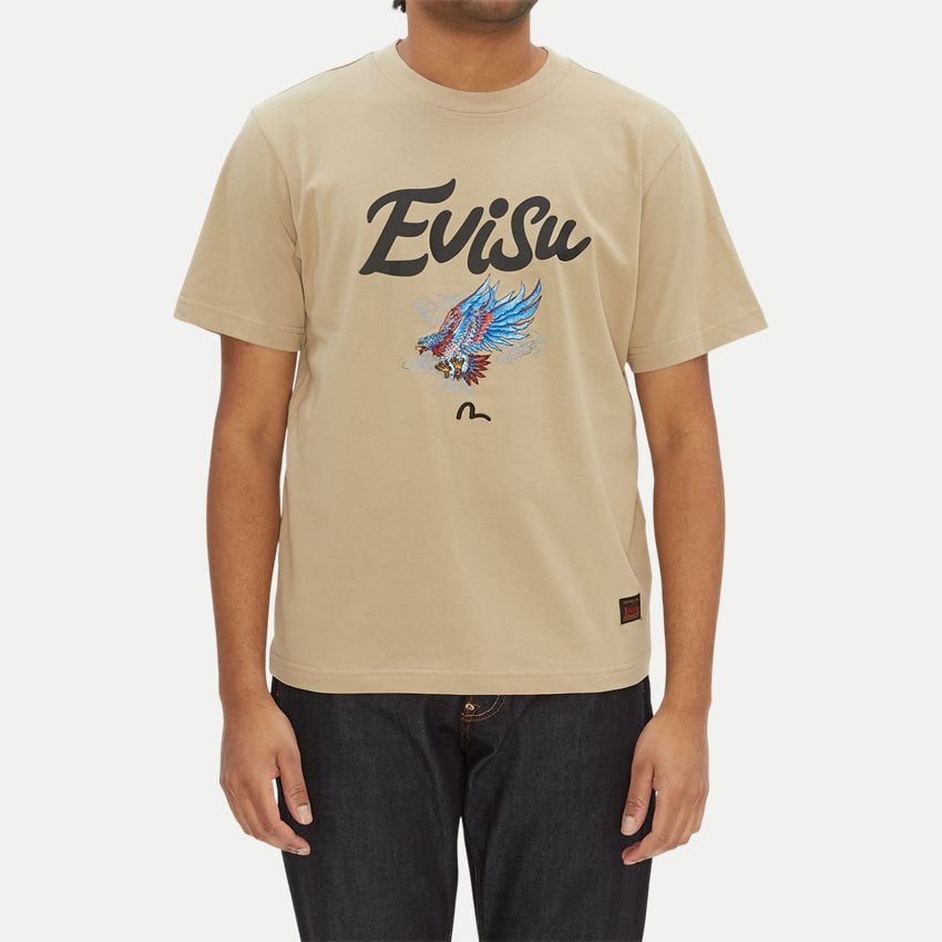 EVISU T-shirts 2ESHTM3TS518XXCTC SAND