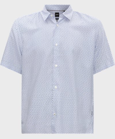 BOSS Short-sleeved shirts 50490310 LENO Blue