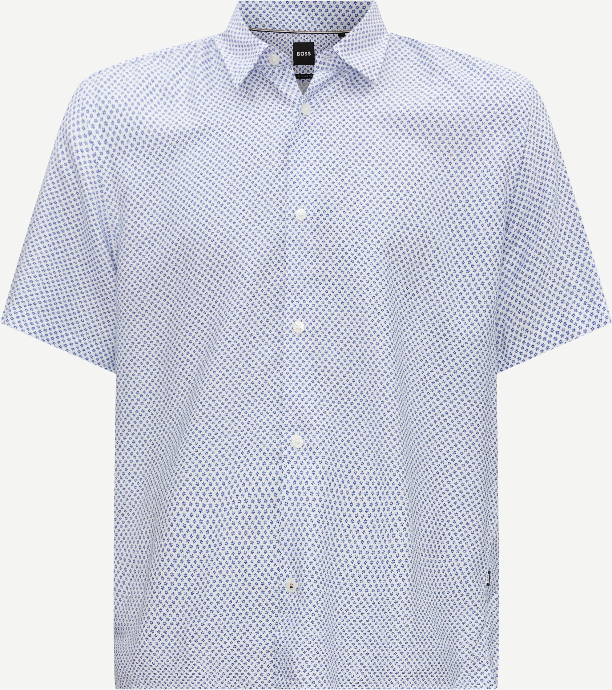 BOSS Short-sleeved shirts 50490310 LENO Blue