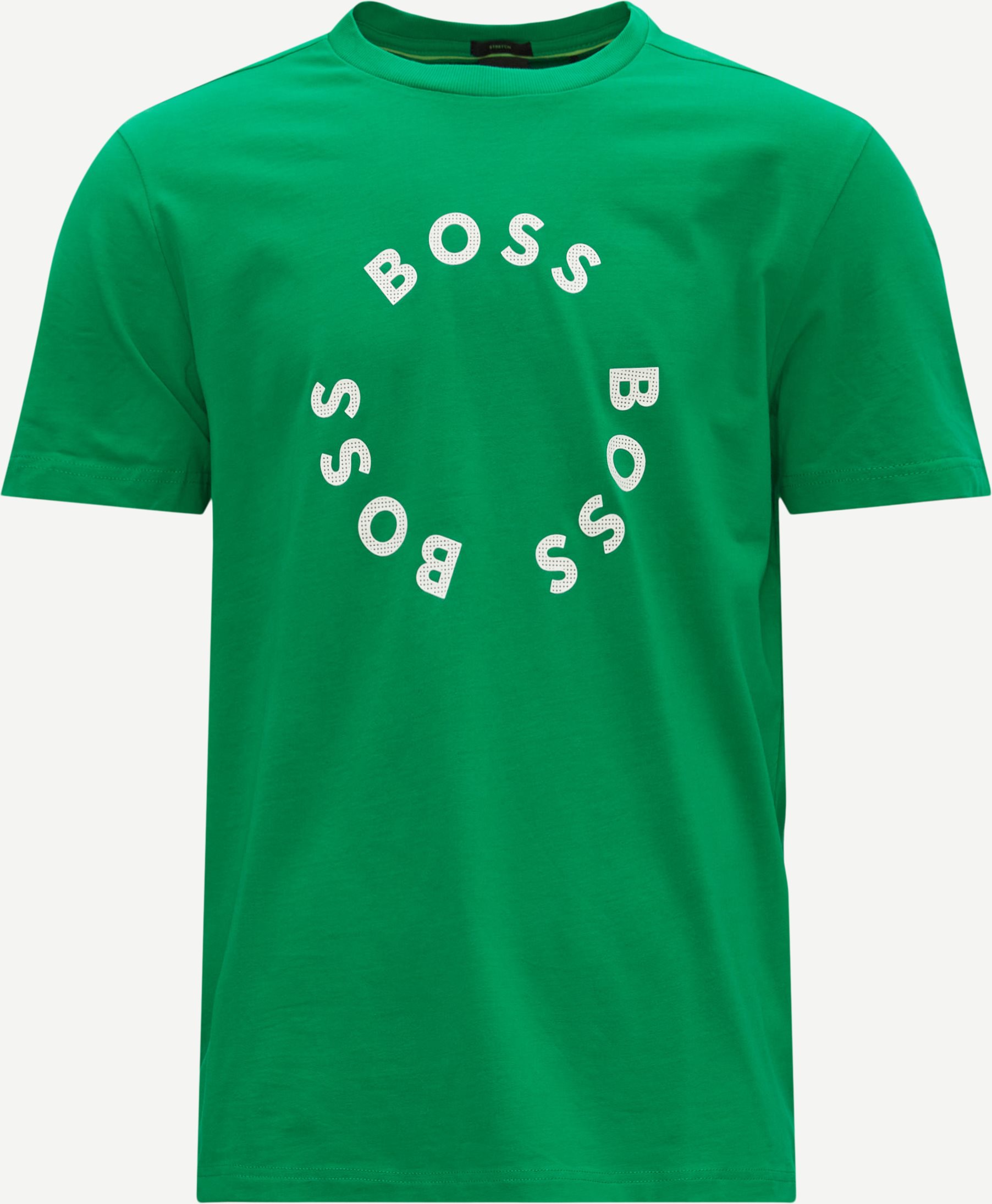 BOSS Athleisure T-shirts 50488831 TEE 4 Grøn