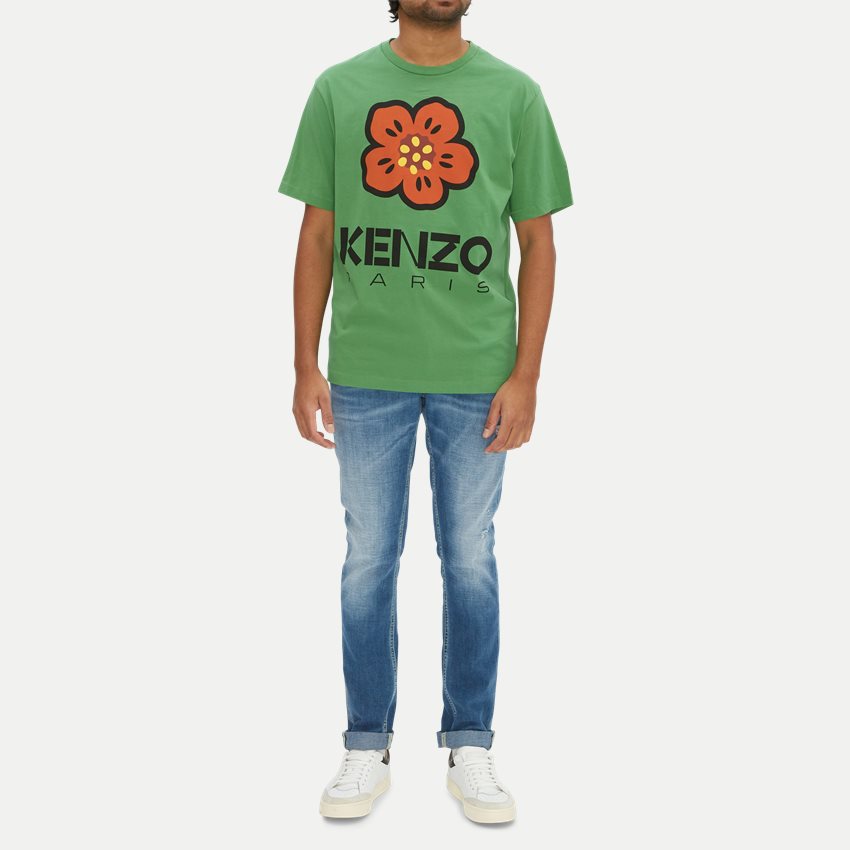 Kenzo T-shirts FD55TS4454SO BOKE FLOWER GRØN