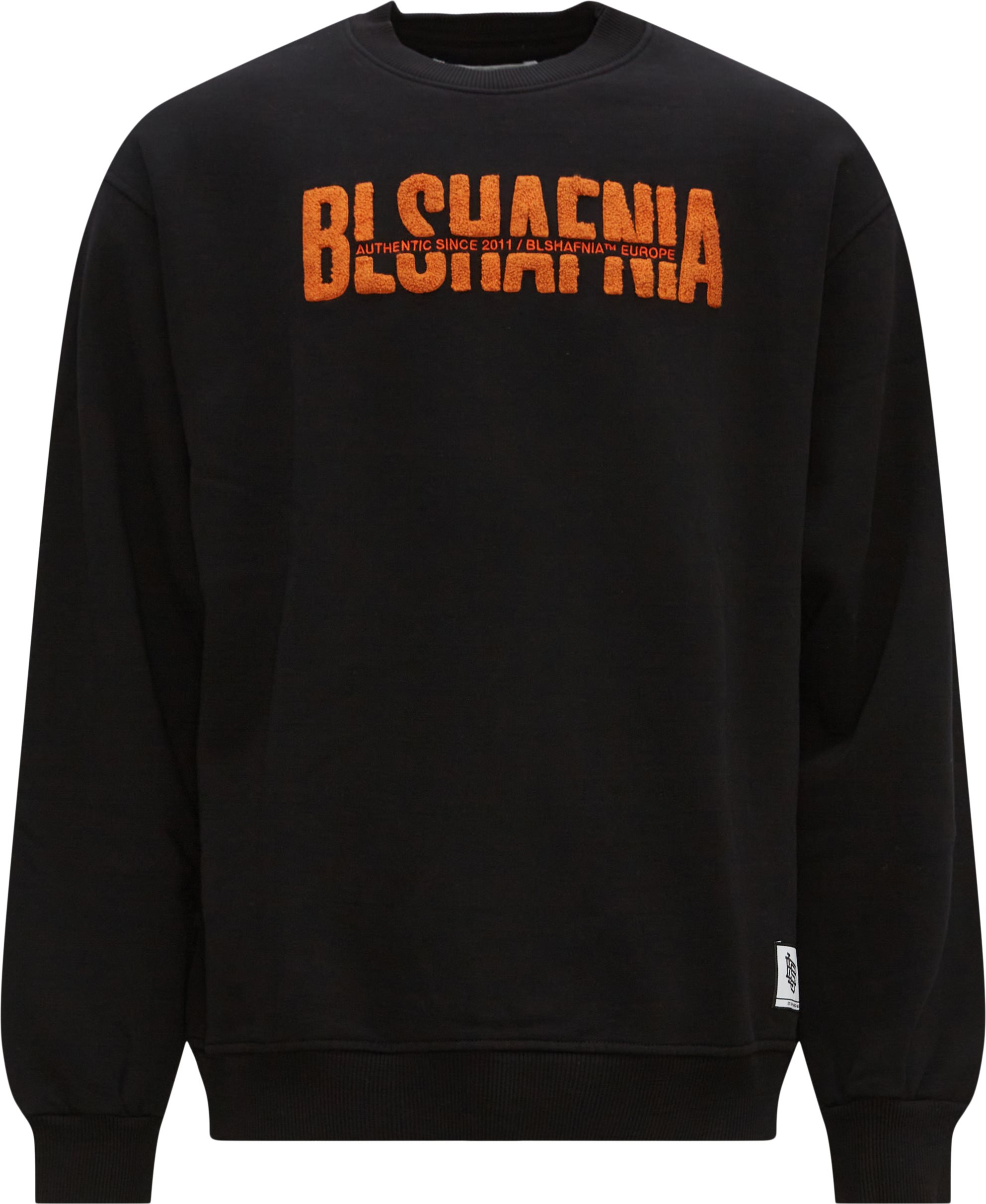 BLS Sweatshirts TRANSPERANCY CREW NECK Black