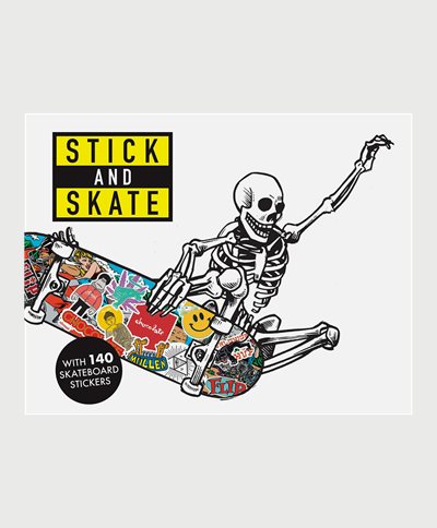 New Mags Accessories STICK & SKATE STICKERS BOOK LK1034 White