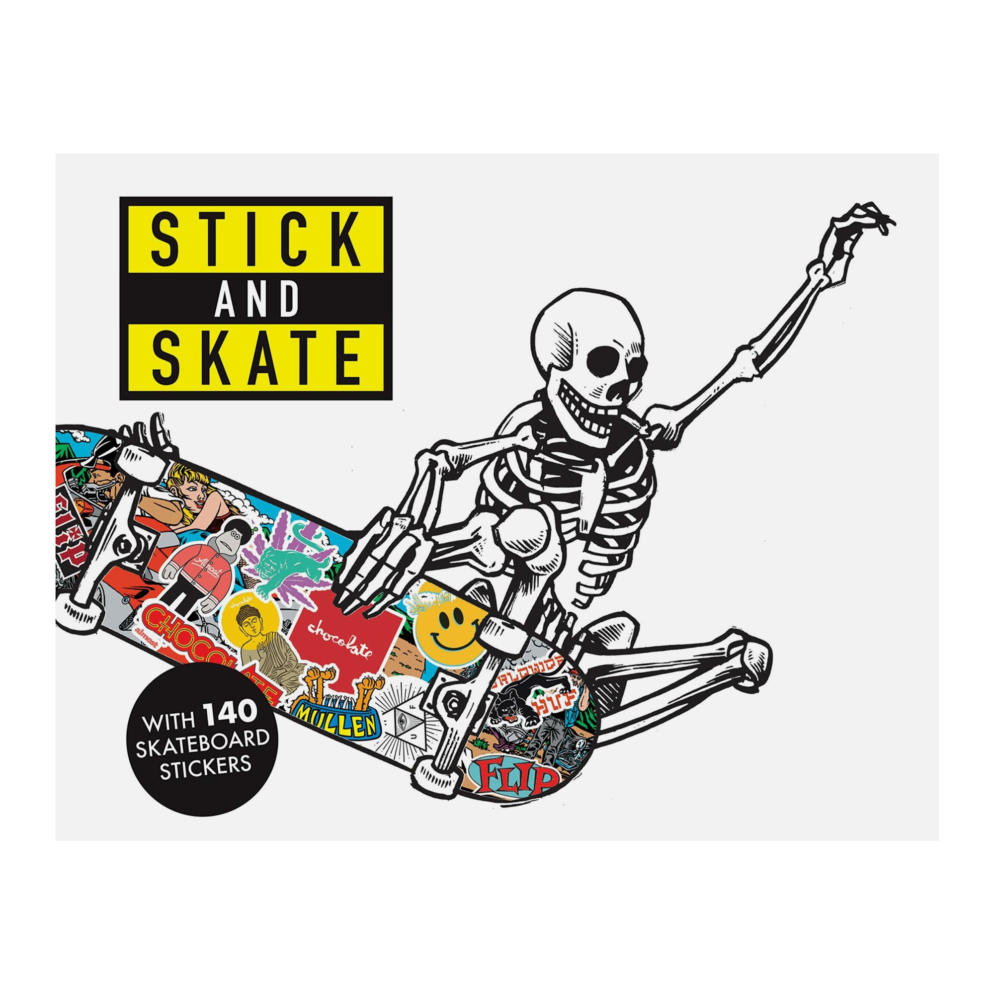 New Mags Accessories STICK & SKATE STICKERS BOOK LK1034 Hvid