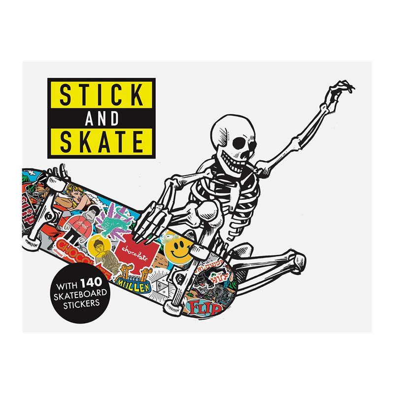 New Mags Stick & Skate Stickers Book Lk1034 Hvid
