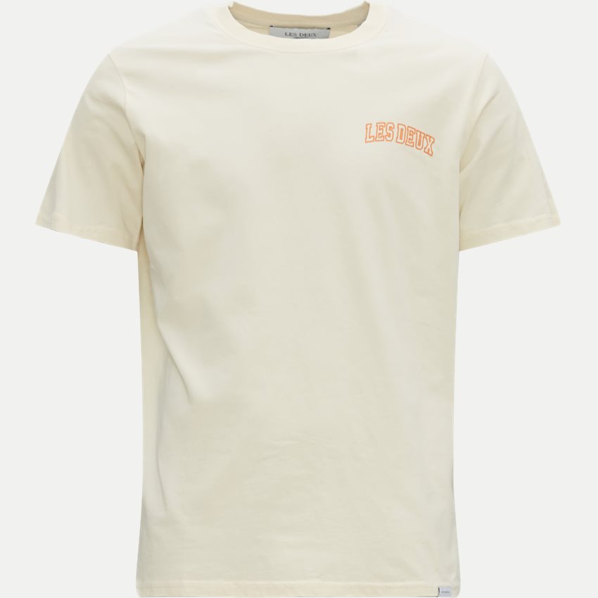 Les Deux T-shirts BLAKE T-SHIRT LDM101113 SS23 IVORY/ORANGE