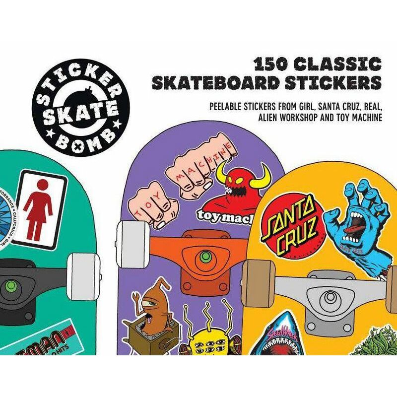 Billede af New Mags Skateboard Sticker Book Hvid
