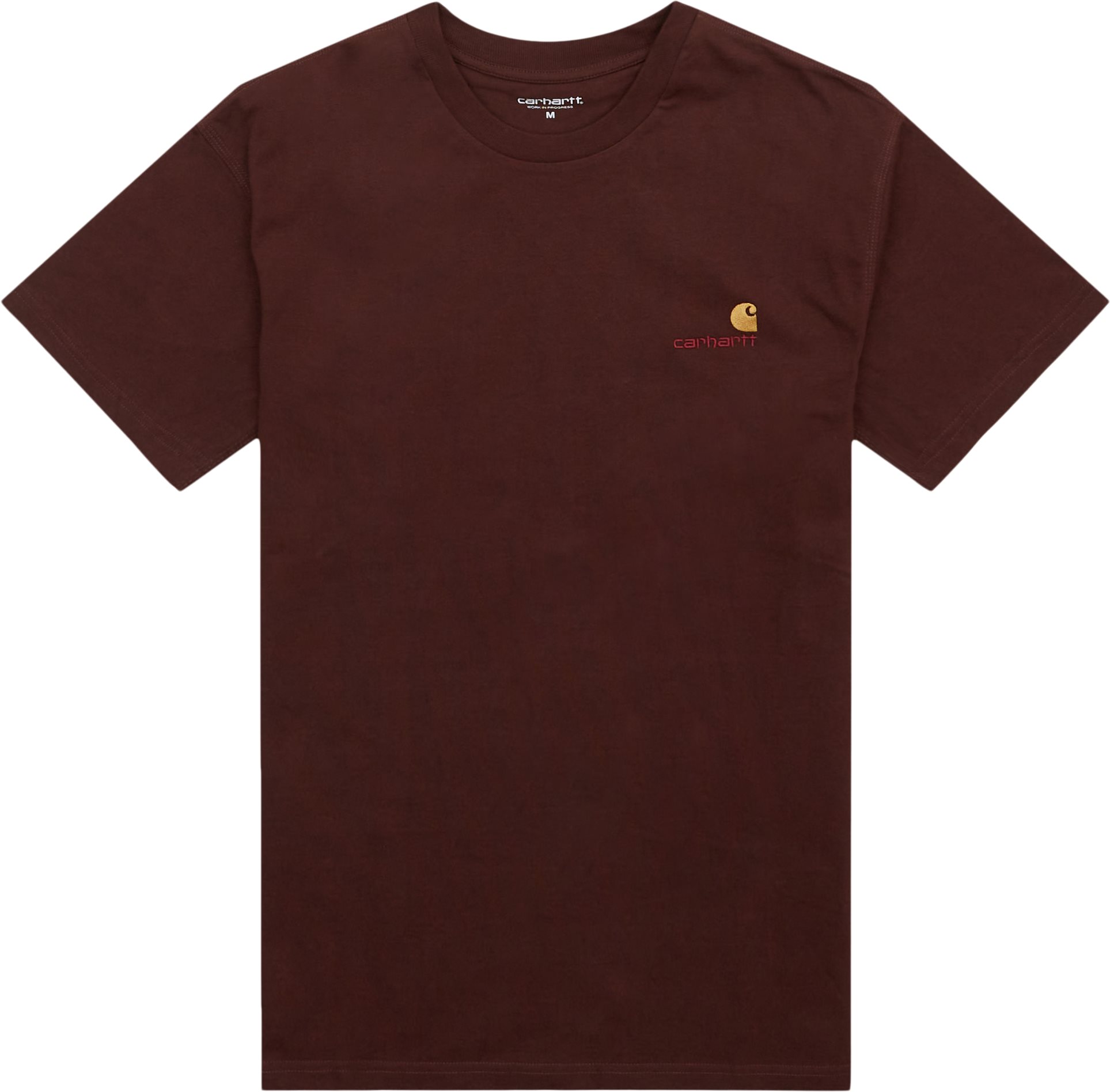 Carhartt WIP T-shirts S/S AMERICAN SCRIPT T-SHIRT I029956 Bordeaux