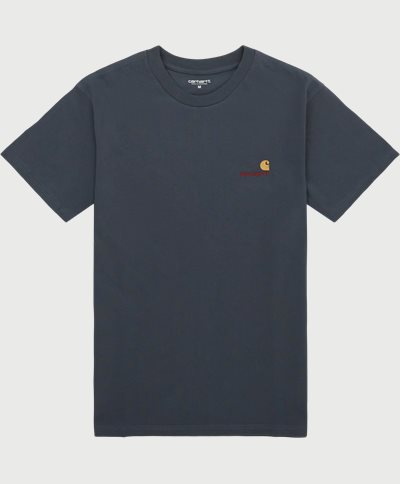 Carhartt WIP T-shirts S/S AMERICAN SCRIPT T-SHIRT I029956 Blå