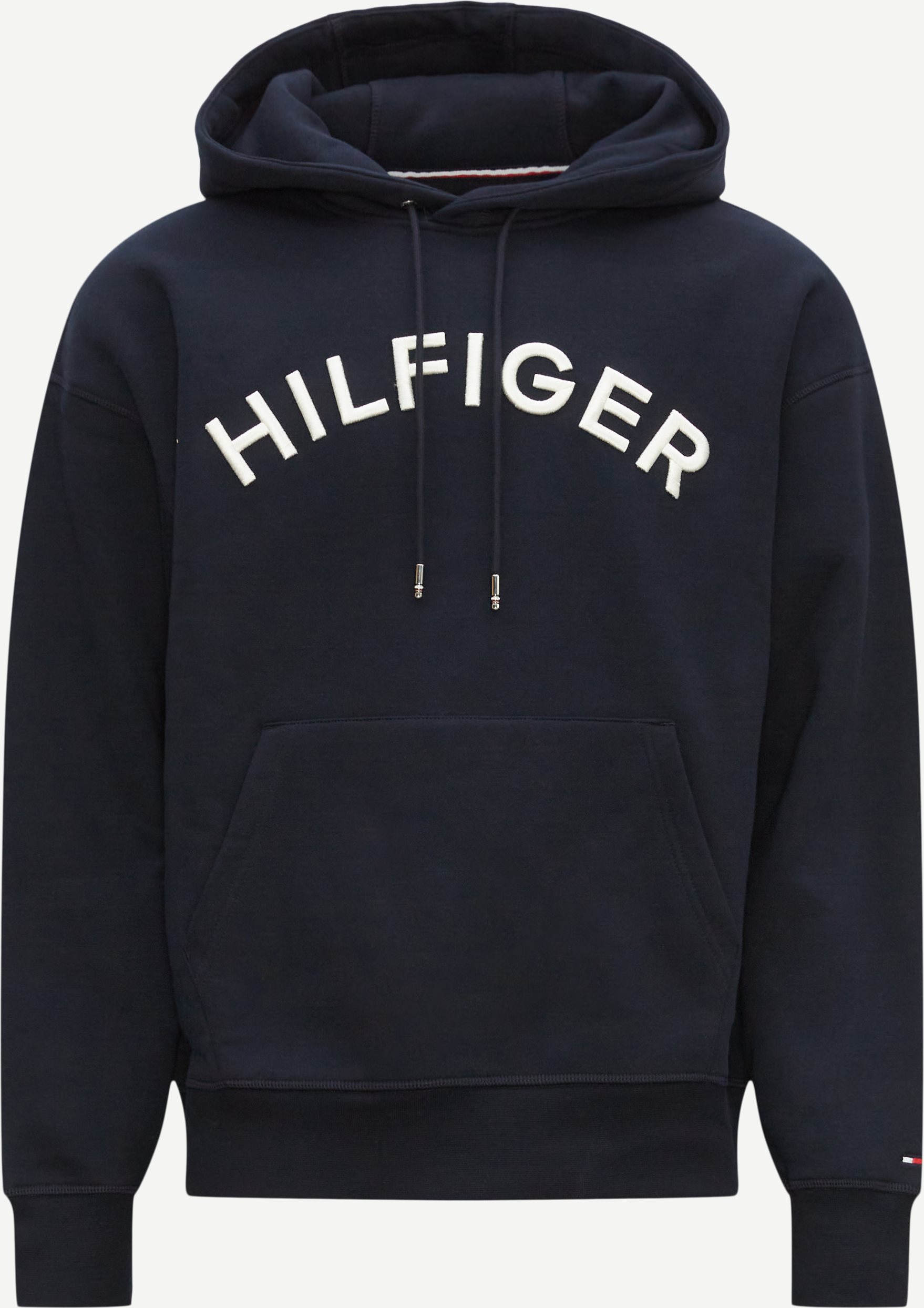 Tommy Hilfiger Sweatshirts 31070 HILFIGER ARCHED HOODY Blå