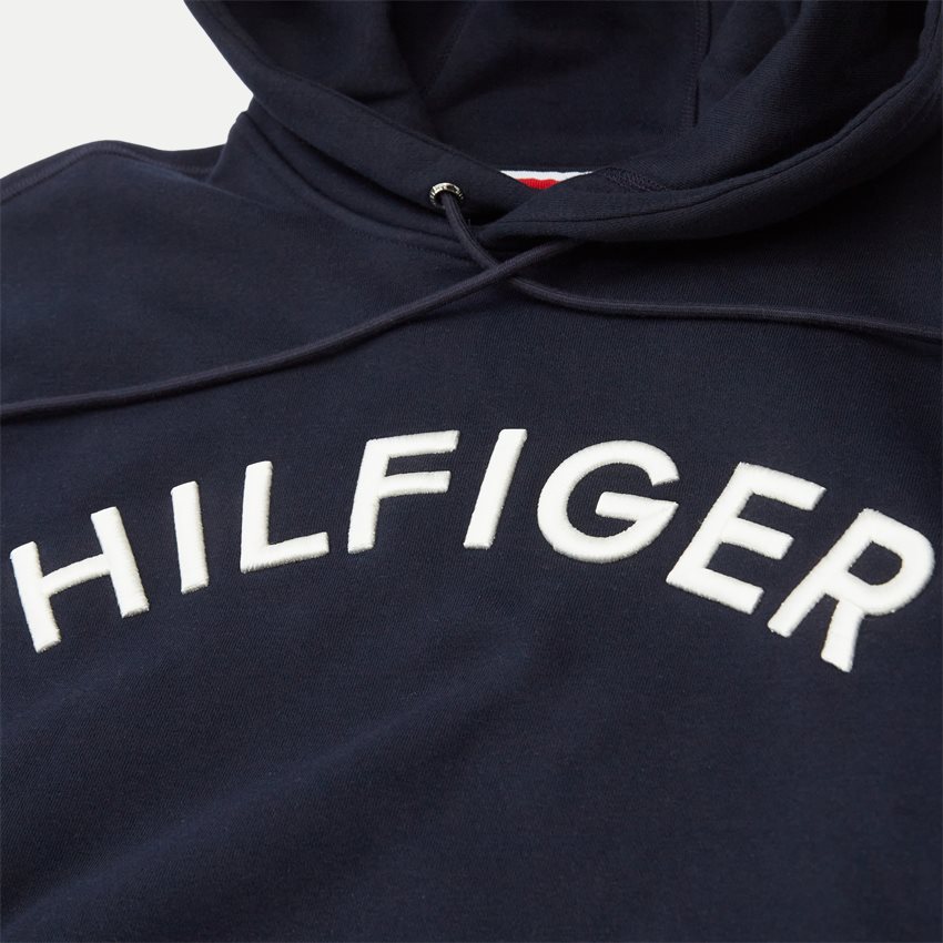 Tommy Hilfiger Sweatshirts 31070 HILFIGER ARCHED HOODY NAVY