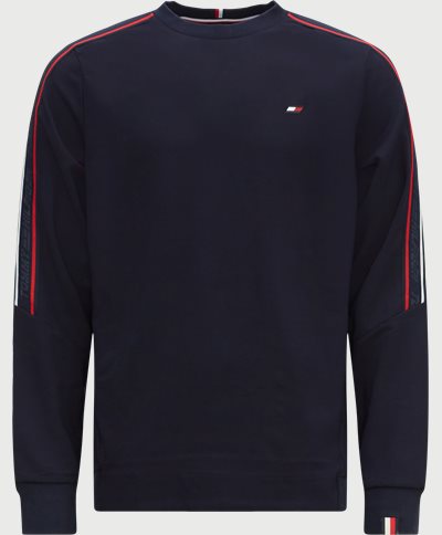 Tommy Hilfiger Sweatshirts 30402 TEXTURED TAPE CREW Blå